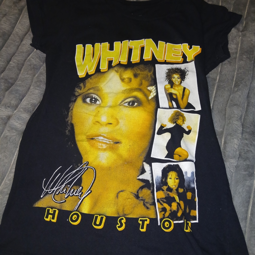 Whitney Houston Black Graphic Tee